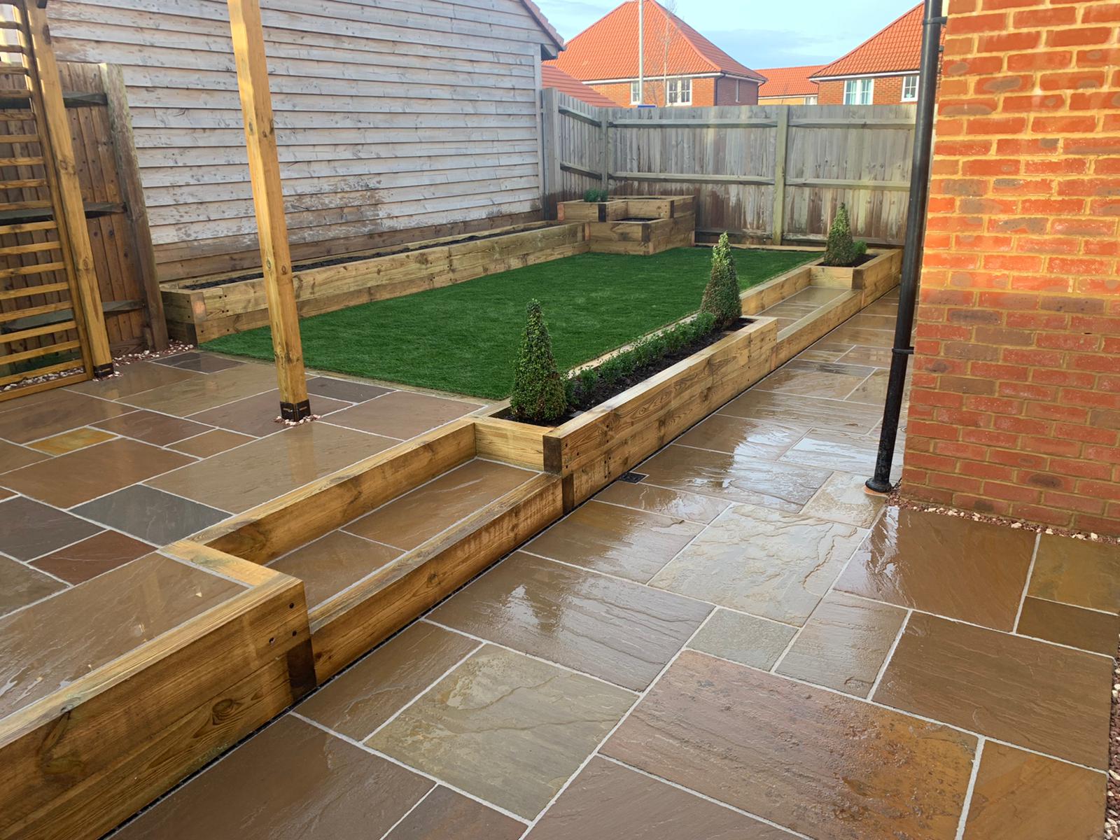 Completed garden project