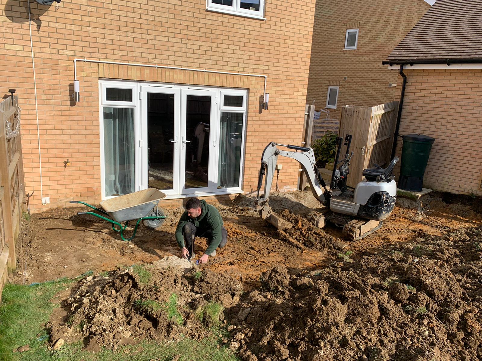 Maidstone Garden Project in progress by Admire Landscapes