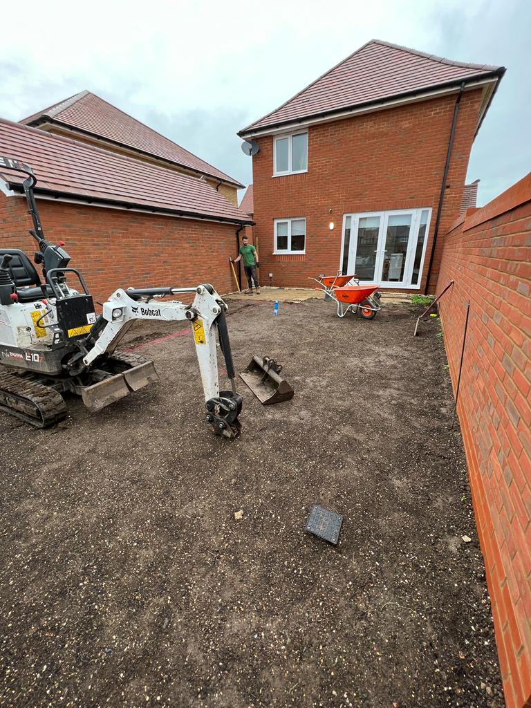 Excavating the ground, Admire Landscapes